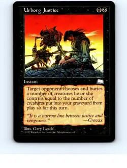 Urborg Justice # Rare Weatherlight MTG NP Near Mint or Better - Image 1