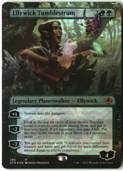 MTG Ellywick Tumblestrum (Borderless) FOIL M Adventures in the Forgotten Realms - Image 1