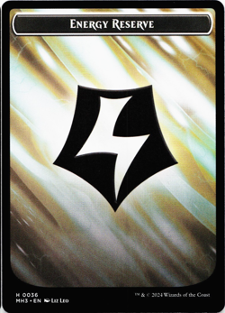 Fanatic of Rhonas / Energy Reserve Double-Sided Token [Modern Horizons 3] MTG - Image 3