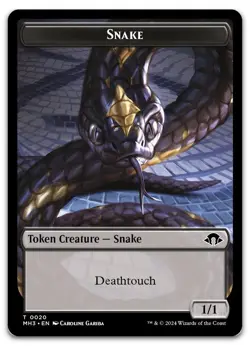 Snake // Energy Reserve Double-Sided Token #20 // 36 NM Modern Horizons 3 - Image 1