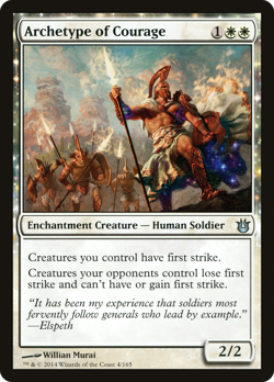Archetype of Courage #4 (MP) Born of the Gods BNG Magic MTG - Image 1