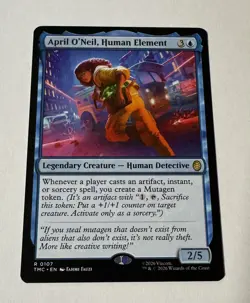 April O'Neil, Human Element Commander Teenage Mutant Ninja Turtles MTG NM - Image 1