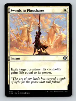 Swords to Plowshares Normal U Starter Commander Decks 37 NM - Image 1