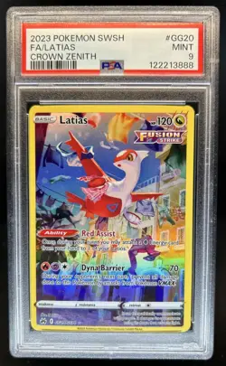 2023 Pokemon SWSH Crown Zenith Latias Galarian Gallery #GG20/GG70 PSA 9 - Image 1