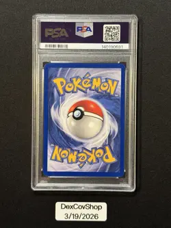 1999 Pokemon RED CHEEKS PIKACHU Base Set SHADOWLESS Error Card 58/102 Rare PSA 7 - Image 2