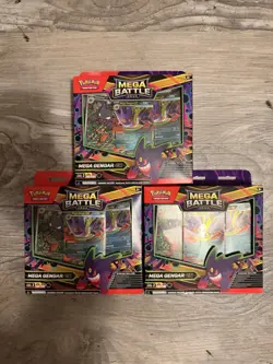 Pokemon Mega Battle Deck Mega Gengar EX Level 2 Box Set Lot of 3 English - Image 1
