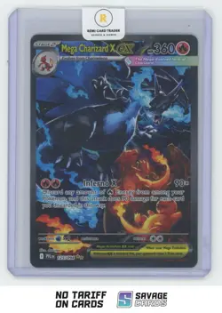 2025 Pokemon Phantasmal Flames Special Rare Full Art Mega Charizard X ex - Image 1