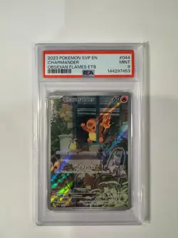 2023 POKEMON SVP EN CHARMANDER OBSIDIAN FLAMES ETB PROMO #044 PSA 9 - Image 1