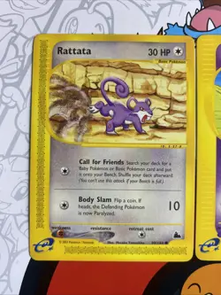 Natu 80/144 Rattata 90/144 Pokemon Skyridge NM - Image 3
