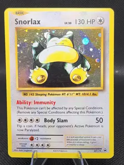 Pokemon TCG Snorlax XY179 Promo Holo Basic 130HP *with swirl* - Image 1