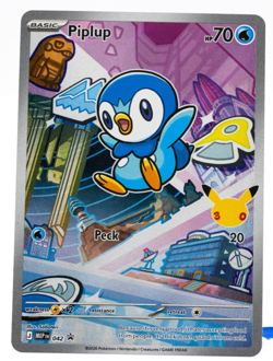Piplup Pokemon First Partner Pack 042 Illustration Rare Near Mint - Image 1