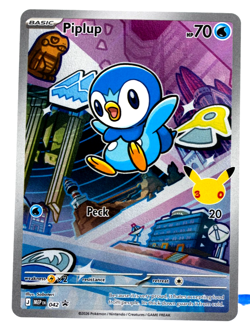 Piplup Pokemon First Partner Pack 042 Illustration Rare Near Mint - Image 2