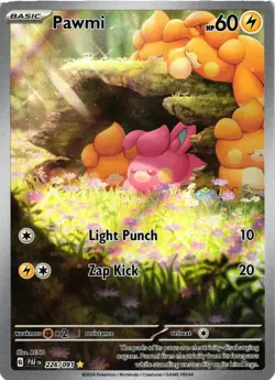 Pokemon TCG Pawmi 226/091 SV: Paldean Fates Holo NM - Image 1