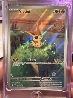 Pokemon TCG Victini Full Art Holo Black Star Promo 208 Mint Condition Rare - Image 1