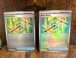 TWO!! Roto-Stick (Poke Ball Pattern) 127/131 Sv: Prismatic Evolutions Holo x2 - Image 1