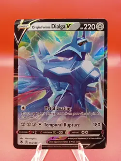 2022 Pokemon Astral Radiance Origin Forme Dialga V #113 - Image 1