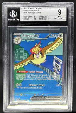 2023 Pokemon SV Obsidian Flames - OBF EN Pidgeot ex #225/197 BGS 9 - Image 1