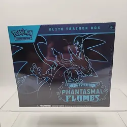 Pokemon Mega Evolution Phantasmal Flames Elite Trainer Box Factory Sealed - Image 1