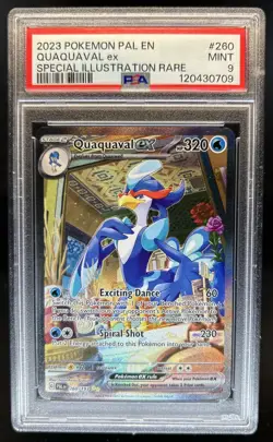 2023 Pokemon SV Paldea Evolved Quaquaval ex #260/193 PSA 9 - Image 1