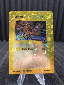 Laichu (Raichu) 26/151 - Moon Holo Pokidoki First Edition Fan Art Pokemon - Image 1
