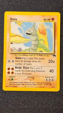 Onix Pokemon Southern Islands TCG 3/18 Lightly Played Raw Ungraded - Image 2