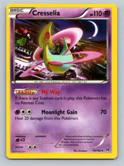 Pokemon Cresselia XY - BREAKthrough 70/162 Near Mint NM - Image 1