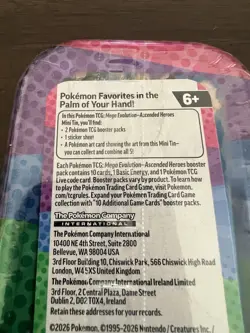 2026 Pokemon TCG Mega Evolution-Ascended Heroes Mini Tins x2 Factory Sealed - Image 3