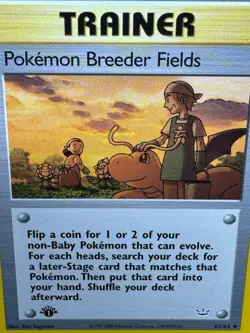 1st Edition Pokemon Breeder Fields 62/64 - Neo Revelation LP - Image 2