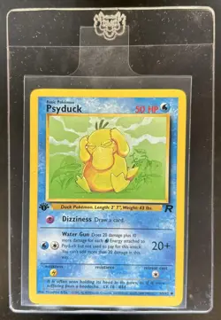 2000 Pokemon Team Rocket First Edition Psyduck #65/82 - Image 1