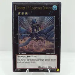 Yu-Gi-Oh Number 17: Leviathan Dragon GENF-EN039 Ultimate Rare 1st Edition LP - Image 1