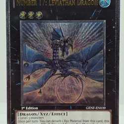Yu-Gi-Oh Number 17: Leviathan Dragon GENF-EN039 Ultimate Rare 1st Edition LP - Image 3