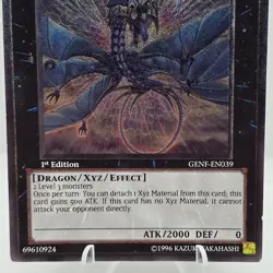 Yu-Gi-Oh Number 17: Leviathan Dragon GENF-EN039 Ultimate Rare 1st Edition LP - Image 5