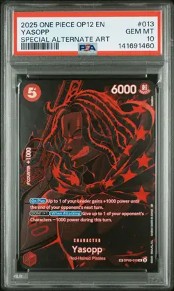2025 One Piece Yasopp Special Alternate Art OP12 EN Legacy of the Master PSA 10 - Image 1