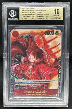 2023 One Piece Monkey.D.Luffy 1st Anniversary Special #ST01-012 BGS 10 Pristine - Image 1