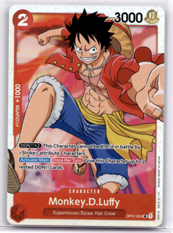 Monkey.D.Luffy OP01-024 SR Foil One Piece Romance Dawn English - Image 1
