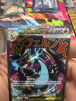 pokemon mega charizard x ex promo card Phantasmal Flames - Image 3