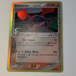 Pokemon TCG Salamence 14/113 EX Delta Species Holo Rare 110 HP Dragon Card 2005 - Image 1