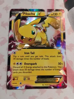 Pikachu EX XY84 XY Black Star Promo Holo Pokemon Card TCG English LP - Image 1