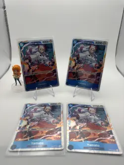 Bandai One Piece Card Game OP13 Foil SR Yamato OP13-054 x4 play set - Image 1