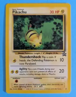 Pikachu #27 Black Star Promo 2000 Pokemon TCG Card – Vintage WOTC - Image 1
