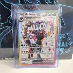 Umbreon ex SVP176 Full Art Holo Promo EX Scarlet & Violet Pokemon Card - Image 1