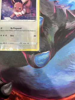 Eevee SWSH127 Sword & Shield Black Star Promo Holo SWIRL Pokemon Card - Image 4