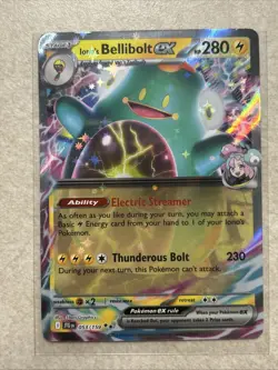 Iono's Bellibolt EX 053/159 Journey Together Pokemon TCG Holo Double Rare Card - Image 1