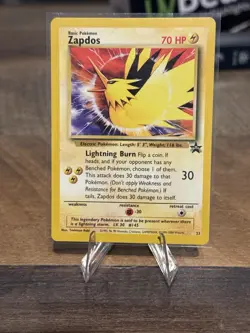 Pokemon Zapdos Black Star Promo #23 WOTC 2000 NM Vintage Card - Image 1
