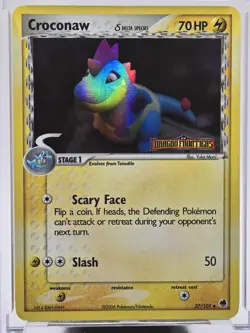 Croconaw 27/101 Holo Stamped Pokemon TCG Card EX Dragon Frontiers LP - Image 2