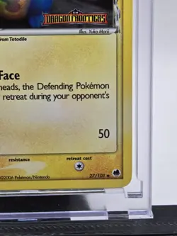 Croconaw 27/101 Holo Stamped Pokemon TCG Card EX Dragon Frontiers LP - Image 5