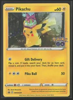 Pikachu Promo SWSH: Sword & Shield Promo Cards SWSH234 NM Pokemon Card Holo - Image 1