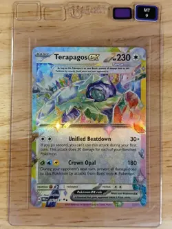 2025 Pokemon Prismatic Evolutions Terapagos EX 092 - Taby Card™ MINT 9 - Image 1