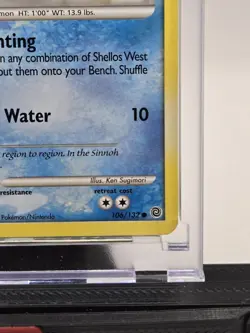 Pokemon 2008 Shellos Origins Game Fair Staff Stamped Promo Card 106/132 - Image 5