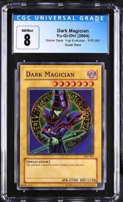 CGC Graded 8 Dark Magician SYE-001 Yugi Evolution Super Rare Yu-Gi-Oh! Card - Image 1